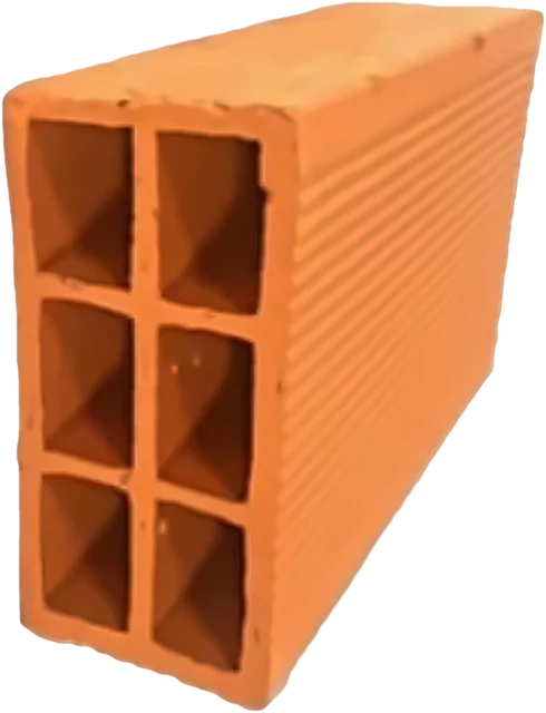 Bloque de arcilla de 10 × 20 × 30 cm, para paredes interiores