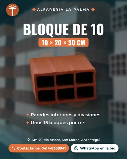 Post de Instagram: bloque de arcilla de 10