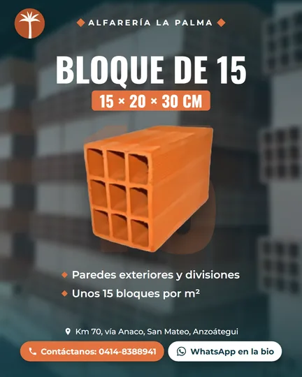 Post de Instagram: bloque de arcilla de 15